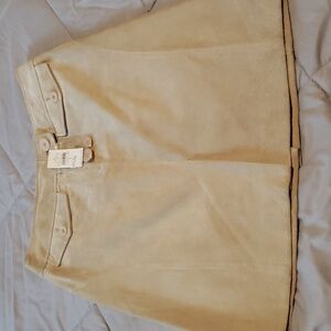 Suede Leather Skirt NWT